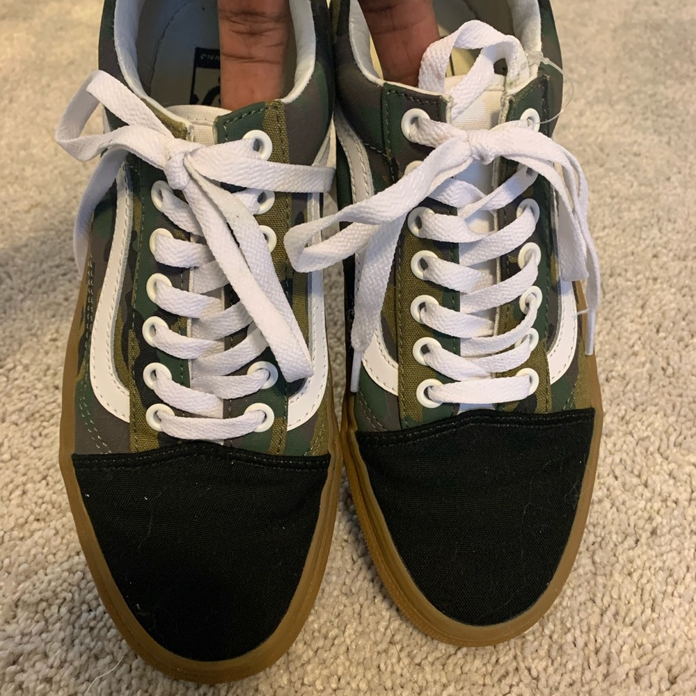 Camp custom Vans WORN ONCE